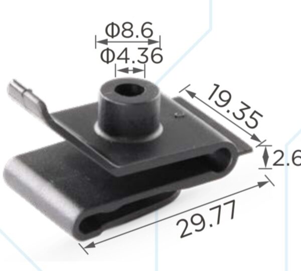 WHEELARCH,SPLASH GUARD, FENDER CLIP - C0049