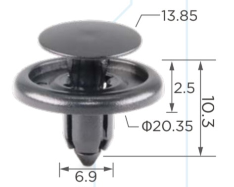 WHEELARCH, FUEL PUMP CLIP - C0090