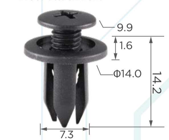 SPLASH GUARD/ WHEELARCH CLIP - C0175