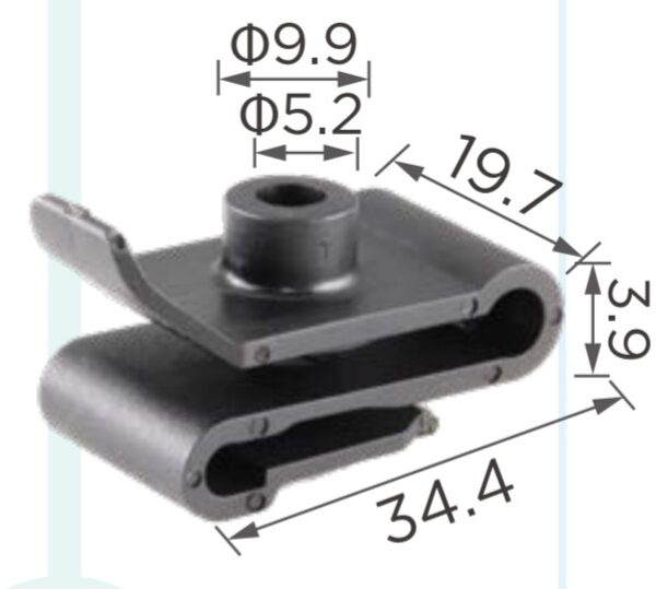 FRONT BUMPER, WHEELARCH, SPLASH GUARD CLIP - C0896