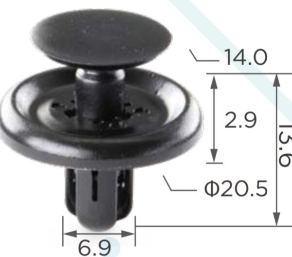 REAR DOOR PANEL CLIP - C0999