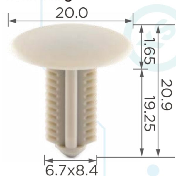 ROOF INTERIOR CLIP - C1007